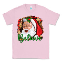 Bubblegum Pink Believe And Santa Classic Tee - BundleAndBundleShop