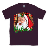 Plum Believe And Santa Classic Tee - BundleAndBundleShop