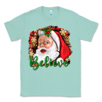 Seafoam Believe And Santa Classic Tee - BundleAndBundleShop