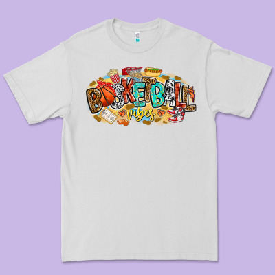 Basketball Vibes Premium Tee Designed By Cowhidedigitalart
