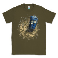 Army Green watch the time Classic Tee - artisFamous