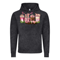 Pig Coffee Cups Vintage Hoodie | Teevron