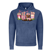 Vintage Denim pig coffee cups Vintage Hoodie - AdoDesignShop