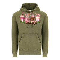 Vintage Olive pig coffee cups Vintage Hoodie - AdoDesignShop