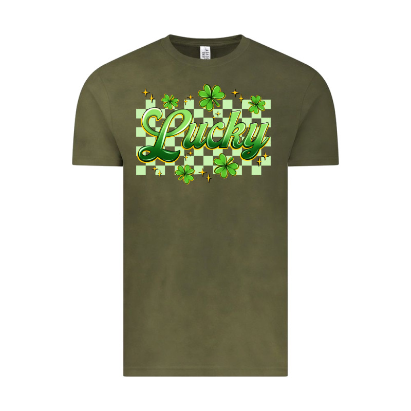 Checkered Lucky Vintage Tee by Artiststas | Teevron