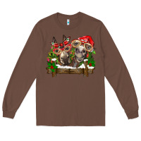 Chestnut Christmas donkeys Long Sleeve Tee - BarkalooDesign