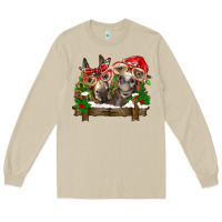 Mushroom Christmas donkeys Long Sleeve Tee - BarkalooDesign