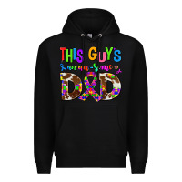 Black this guys an ausome dad Premium Hoodie - AdoDesignShop