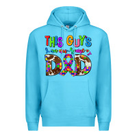 Ocean Blue this guys an ausome dad Premium Hoodie - AdoDesignShop