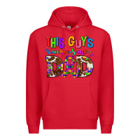 Red this guys an ausome dad Premium Hoodie - AdoDesignShop