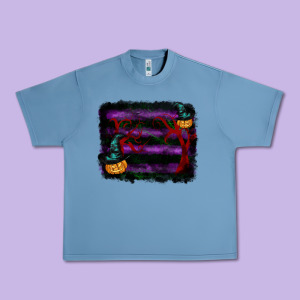 Halloween Witch Hat Backround Urban Heavy Tee Designed By Ranaportraitstore