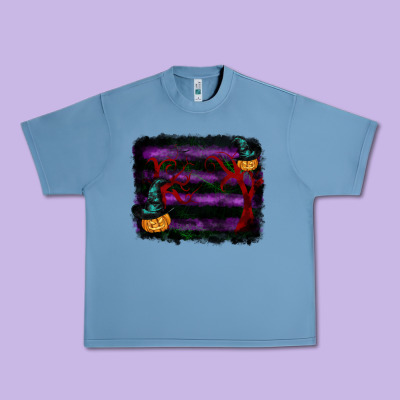 Halloween Witch Hat Backround Urban Heavy Tee Designed By Ranaportraitstore