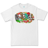 White baseball vibes Premium Tee - CowhideDigitalArt