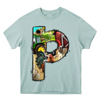 Arona farm life alphabet lowercase letters p Heavy Core Tee - BundleAndBundleShop