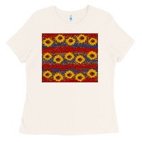 Usa And Sunflower Pattern Ladies Tee | Teevron