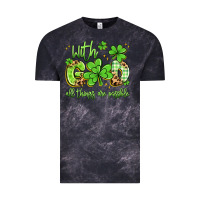 Cloud Black with god all things are possible Vintage Tee - Artiststas