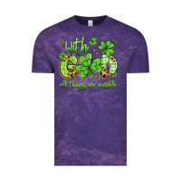 Cloud Purple with god all things are possible Vintage Tee - Artiststas