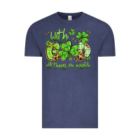 Vintage Denim with god all things are possible Vintage Tee - Artiststas