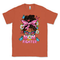 Copper Mom Is A Fighter And Afro Messy Bun Mom Classic Tee - BundleAndBundleShop