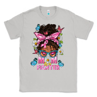 Moon Dust Mom Is A Fighter And Afro Messy Bun Mom Classic Tee - BundleAndBundleShop