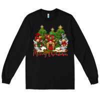 Black merry christmas gnomies Long Sleeve Tee - BarkalooDesign