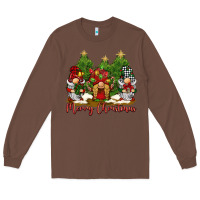 Chestnut merry christmas gnomies Long Sleeve Tee - BarkalooDesign