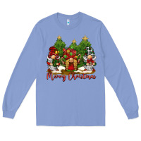 Colony Blue merry christmas gnomies Long Sleeve Tee - BarkalooDesign