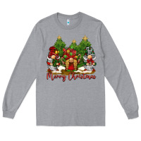 Heather Grey merry christmas gnomies Long Sleeve Tee - BarkalooDesign