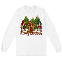 White merry christmas gnomies Long Sleeve Tee - BarkalooDesign