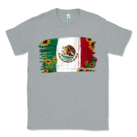 Heather Grey Mexican Flag Cactus Sunflower Classic Tee - Jasminsmagicworld