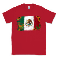 Red Mexican Flag Cactus Sunflower Classic Tee - Jasminsmagicworld