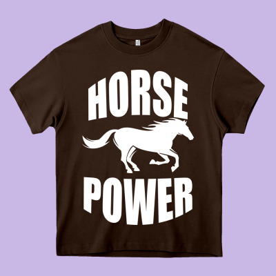 Horse Power Heavy Core Tee Designed By Bettercallsaul