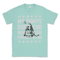 Seafoam My Rights Don't End Where Your Feelings Begin Classic Tee - artisFamous