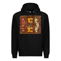 Black senior mom Premium Hoodie - AdoDesignShop