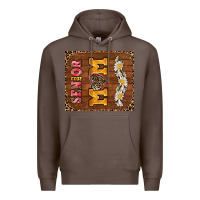 Coffee senior mom Premium Hoodie - AdoDesignShop
