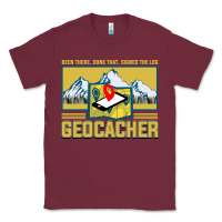 Burgundy Geocaching, geocaching travel bug, geocache, Classic Tee - artisFamous
