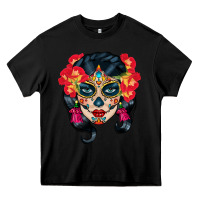 Black sugar skull Heavy Core Tee - BundleAndBundleShop