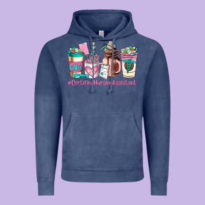 Cerified Nursing Assistant Coffee Cup Vintage Hoodie Designed By Adodesignshop