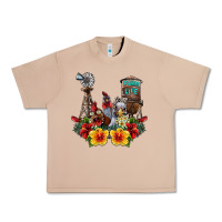 Burro farm life chicken Urban Heavy Tee - SublimationCraftShop