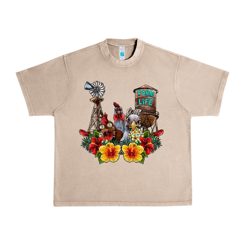 Farm Life Chicken Urban Heavy Tee by SublimationCraftShop | Teevron