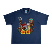 Navy farm life chicken Urban Heavy Tee - SublimationCraftShop