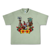 Oil Green farm life chicken Urban Heavy Tee - SublimationCraftShop