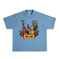 Pebble Blue farm life chicken Urban Heavy Tee - SublimationCraftShop