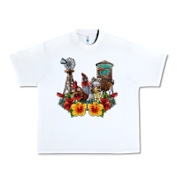 White farm life chicken Urban Heavy Tee - SublimationCraftShop