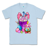 Dusty Blue Easter Coffee Cup Classic Tee - BundleAndBundleShop