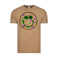 Vintage Coffee st patrick s day smiley face Vintage Tee - Artiststas