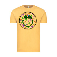 Vintage Mustard st patrick s day smiley face Vintage Tee - Artiststas