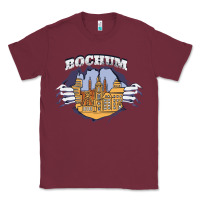 Burgundy Bochum city Classic Tee - artisFamous