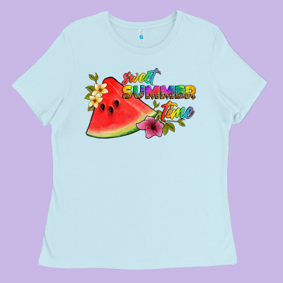Sweet Summer Time Ladies Tee Designed By Artiststas