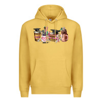 Antique Gold senior 2023 graduation coffee cups Premium Hoodie - AdoDesignShop